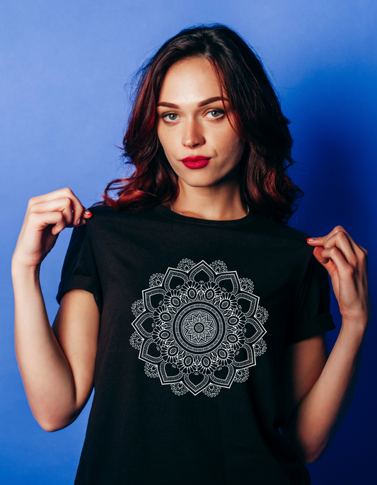 Mandala Round Ornament T shirt