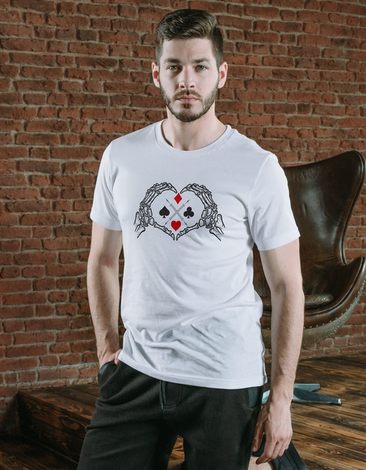 Skull Hands & Cards T-Shirt